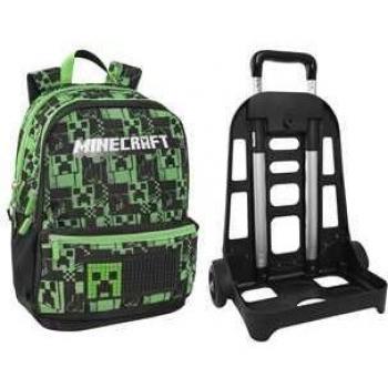 Zaino Trolley Organizzato Staccabile Minecraft