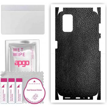 Full Body A52 Skin – Black Leather Foil Design