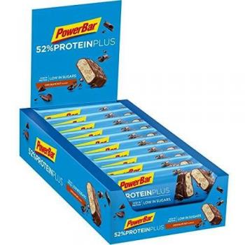 PowerBar Proteína Plus 52% Chocolate Nuez 20x50g