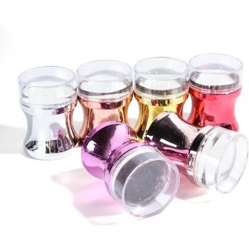 3pcs Clear Jelly Nail Art Stamping Tool Set for Gel Polish NF1033