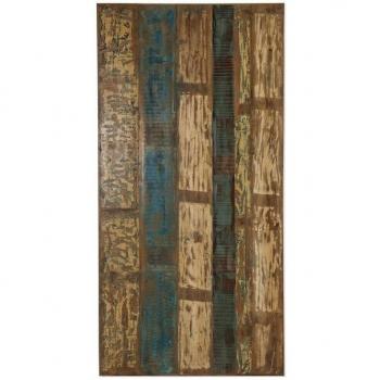 Dynamic24 Altholz‑Tisch mit Metallrahmen – 220 x 100 cm