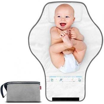 MORROLS Foldable Baby Changing Mat with Head Support