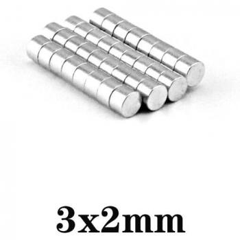 3x2 Neodymium Disc Magnets