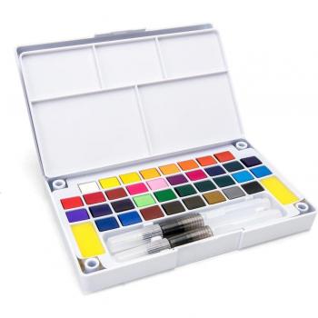 SeamiArt Kids Art Transparent Watercolor Palette