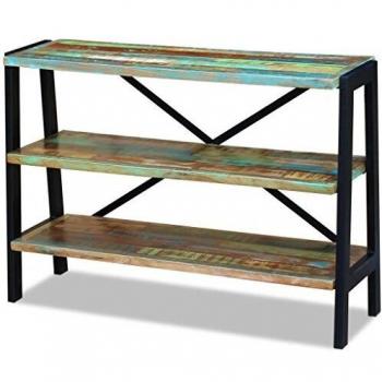 Antique Solid Wood Sideboard with 3 Shelves