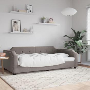 Lit de repos taupe 80x200 cm en tissu vidaXL