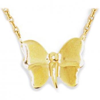 Collier Plaqué-Or Papillon doré