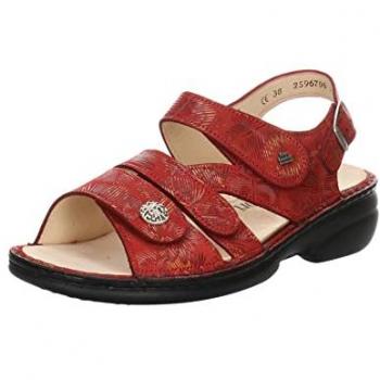 Finn Comfort Gomera Damen Sandale bequem in Rot, Größe 38