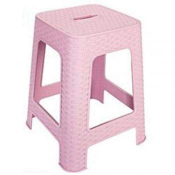 Taburete Casa Rattan Rosa 45 cm