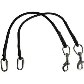 2Pcs 45cm Bungee Kit for Scuba Diving Sidemount with Snap Hooks