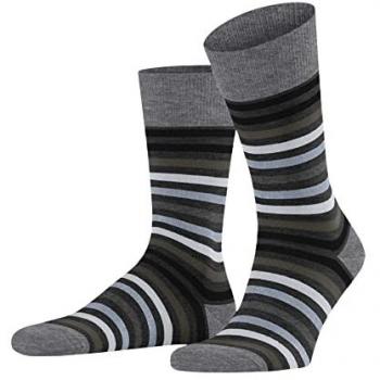 Falke Tinted Stripe Herrenstrümpfe Weiß 43-46
