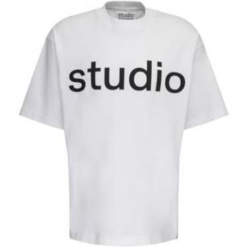 T-Shirt STUDIO SEIDENSTICKER Studio Gr. M, weiß, Herren, 100% Baumwolle, unifarben, Shirts, Rundhals