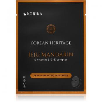 Maschera Illuminante in Tessuto Jeju Mandarino e Vitamine B-C-E