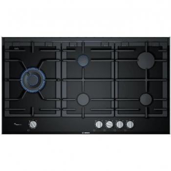 BOSCH Serie 8 Gaskochfeld 90 cm Glaskeramik, Schwarz PRS9A6B70D