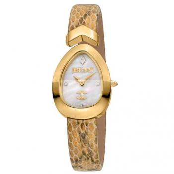 Just Cavalli Elegance – Montre Femme JC1L321L0025 en Cuir Crémeux