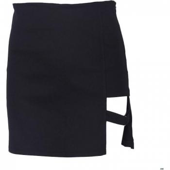 Korean Style Black Hip Hugging Mini Skirt
