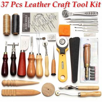 61/37 Pcs Leather Crafting Tools Collection