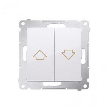 Pulsante Argento con Interruttore Kontakt DZP1A.01/43
