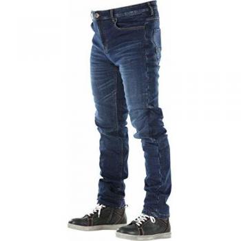Monza Motorrad-Jeans mit Overlap-Blau 33