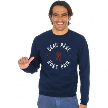 Blocco Blu Navy: Sweat Beau Père XS (Hors Pair)