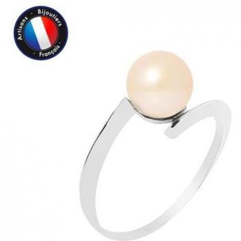 Anello con perle d'acqua dolce 7-8 mm