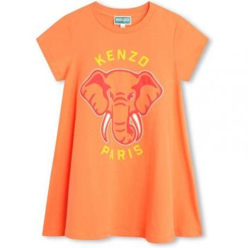 Robe en coton Kenzo Kids pour fille 3A Rouge