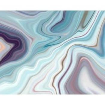 Origin Murals Marbled Ink Soft Teal Wall Mural