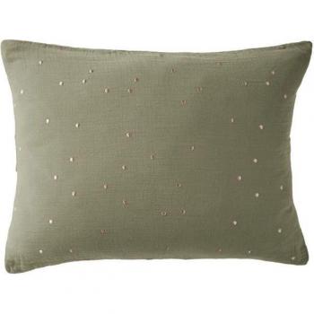 Fundas de Almohada Gaïa Chic con Diseño de Guisantes Dorados – 50x70 cm