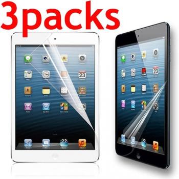 3-Pack Soft Screen Protector Film for iPad 2, 3, 4, Air, Pro (12.9, 11), Mini (1-5)