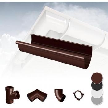 RainWay 130 Gouttière PVC Brun