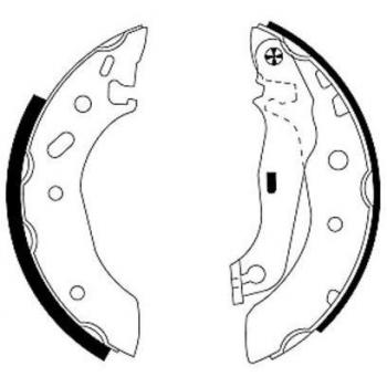 Mazda Brake Shoe Set Textar 91048800