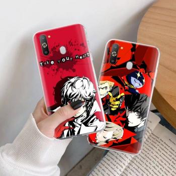 Funda Protectora TPU Joker Persona 5 con Diseño de Caricatura para iPhone 11, 12, 13 y Xiaomi Redmi 13C
