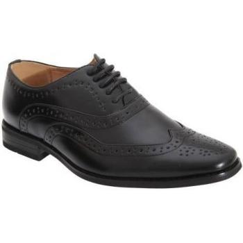 Goor Boys Scarpe Oxford Brogue Nero 5 Occhielli 1UK