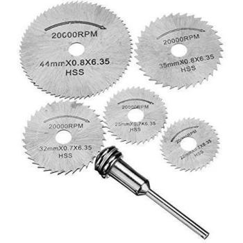 JTENG® 6pc discos de corte HSS para madera y metal