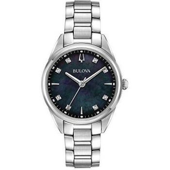 Bulova Women's Classic Quartz Watch with Stainless Steel Strap 96P198