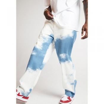 Jeans cómodos de pierna recta para hombre