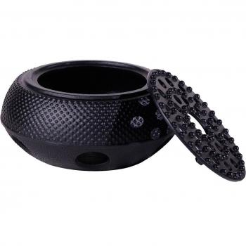 Charcoal Heating Teapot with Honeycomb Design