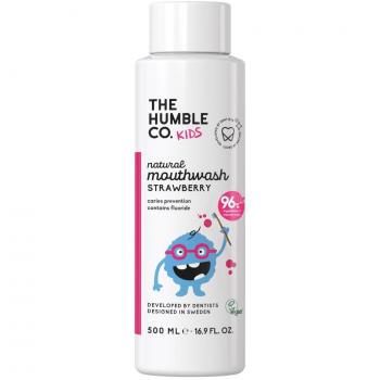 Humble Co. Erdbeer-Mundwasser für Kinder 500 ml