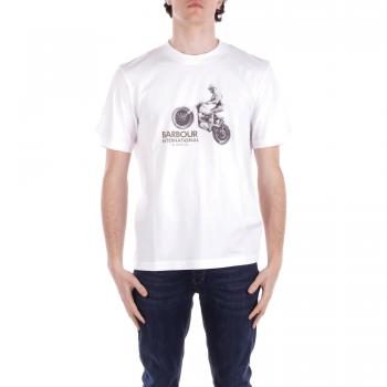 T-shirt Barbour International MTS Blanc