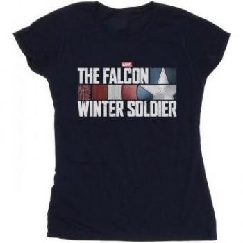 Marvel Damen T-Shirt The Falcon And The Winter Soldier Logo