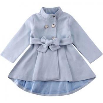 Manteau Été-Printemps Tranchée Robe Longue Fille
