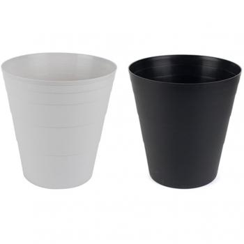 Beldray Compact Office Paper Bin – Black/Gray, 19.9 × 19.9 × 24.7 cm (8 in)