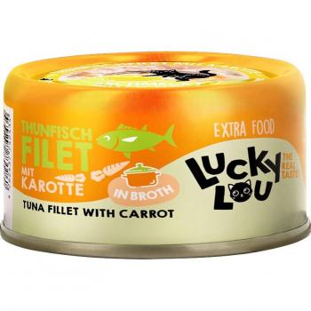 Lou's Gourmet Thunfischfilet mit Karotte in Brühe 12 x 70 g