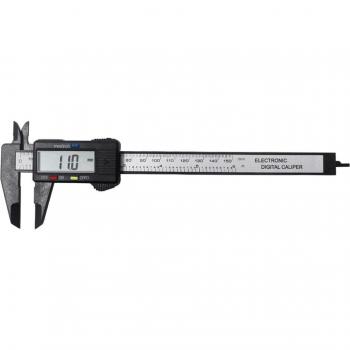 Vernier Micrómetro LCD Digital 150 mm – Precisión 0,1 mm, 6 Calibradores Pulgadas + Manómetro de Fibra de Carbono
