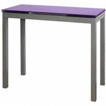 Mesa de cocina extensible color morado Irene 85/135 x 40 x 76 cm