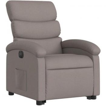 Fauteuil Relaxation Électrique Tissu Taupe DEC028566