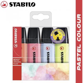 Stabilo Schreibstifte, Pastellfarbe, 4 Sorten