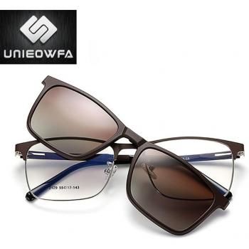MagnéPol Homme – Lunettes Transparents pour Myopie