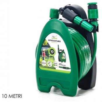 Manguera Compacta 10 m con Carrete de Ruedas