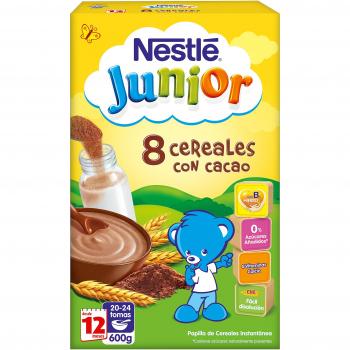 NESTLÃ¨ Papilla 8 Cereales con Cacao 600g